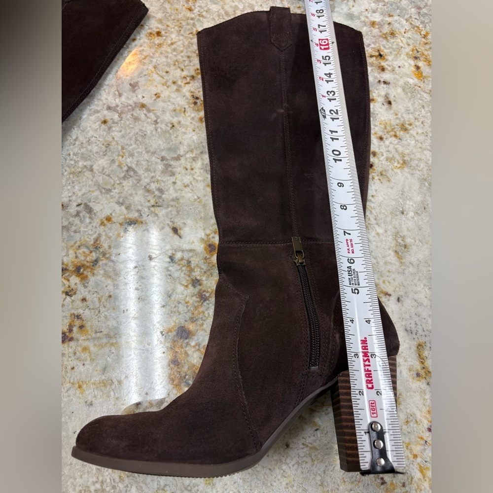 Koolaburra by UGG Sharlin Tall Heeled Boots Dark Brown Suede Women’s 8 Chic - Picture 5 of 8